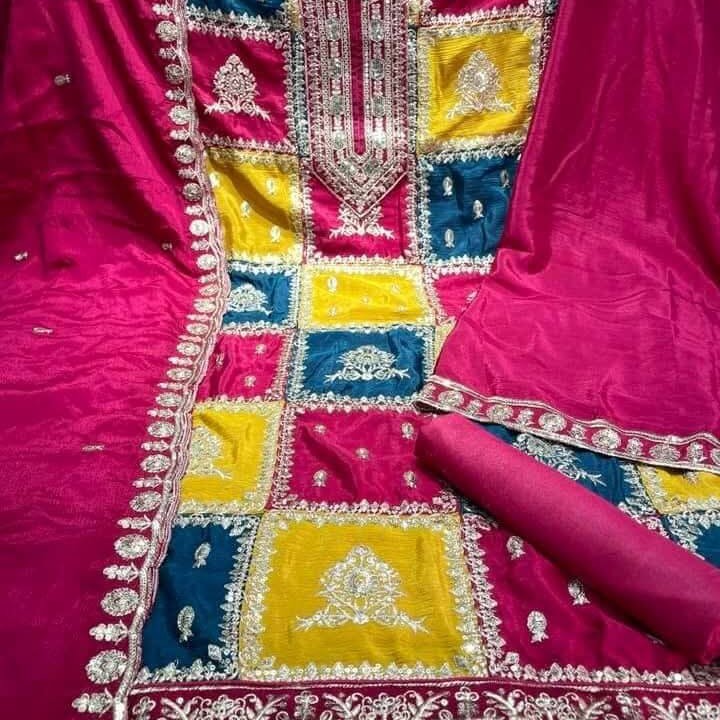 Exclusive Unstitched High Quality Three Piece