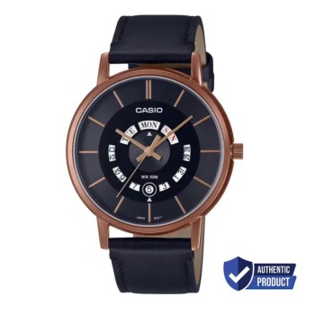 Casio Standard Day Date Leather Belt Watch MTP-B135RL-1AVDF